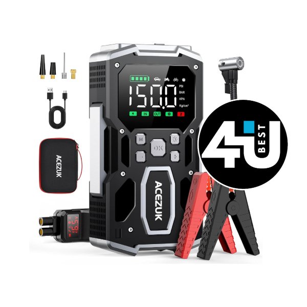 ACEZUK M01 Arrancador con Compresor 7 000 A – potencia total en un formato compacto