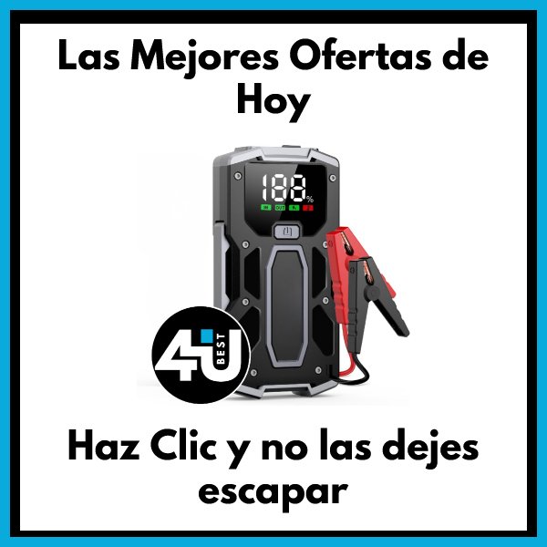 Banner publicitario de arrancadores de bateria con las mejores ofertas de hoy en 4YouBest.com - Haz clic y no las dejes escapar.