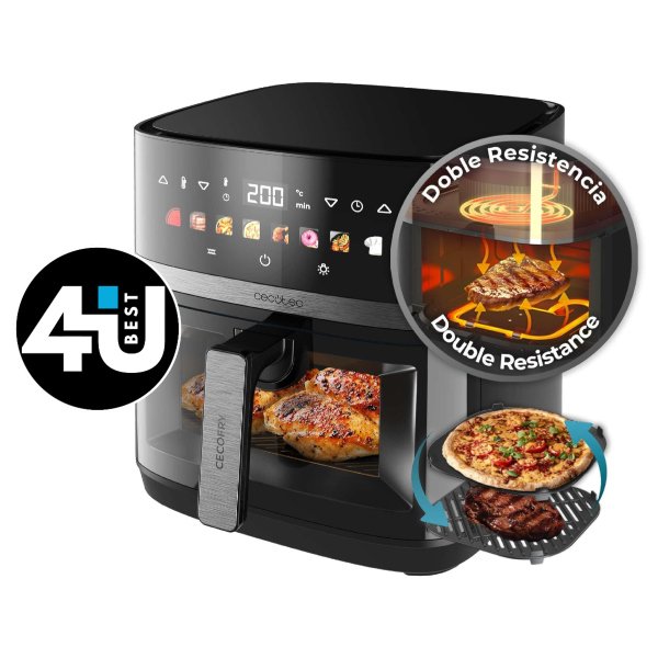 Cecofry&Grill Duoheat 8000 review: freidora de aire 3 en 1 con doble resistencia