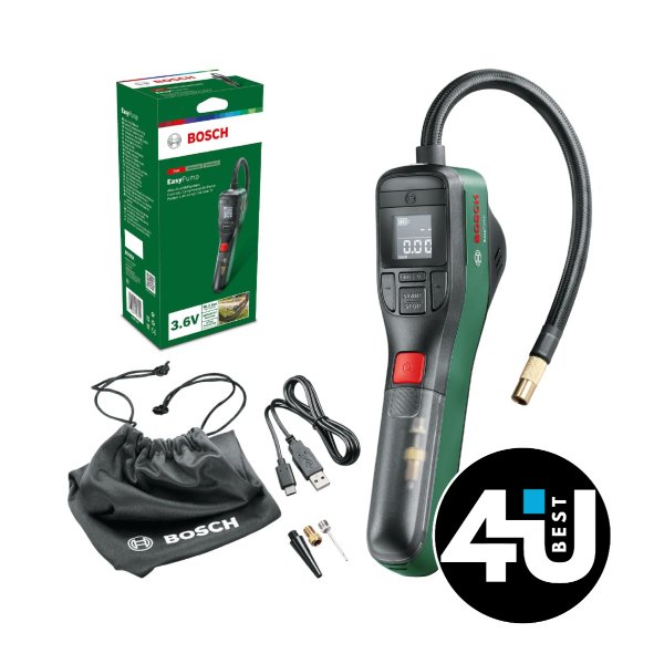 Bosch EasyPump: inflador portátil inteligente y potente