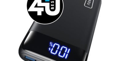 INIU Power Bank 20 000 mAh: potencia, diseño y carga rápida
