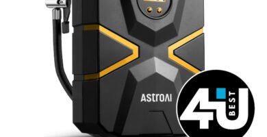 AstroAI Compresor de Aire Portátil – garantía de rueda lista para rodar