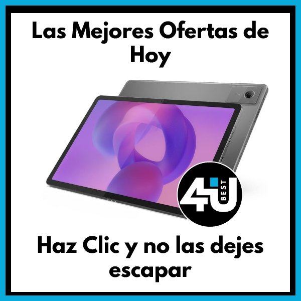 Banner publicitario para ofertas en tablets. Las mejores ofertas de hoy en 4YouBest.com – Haz clic y no las dejes escapar.