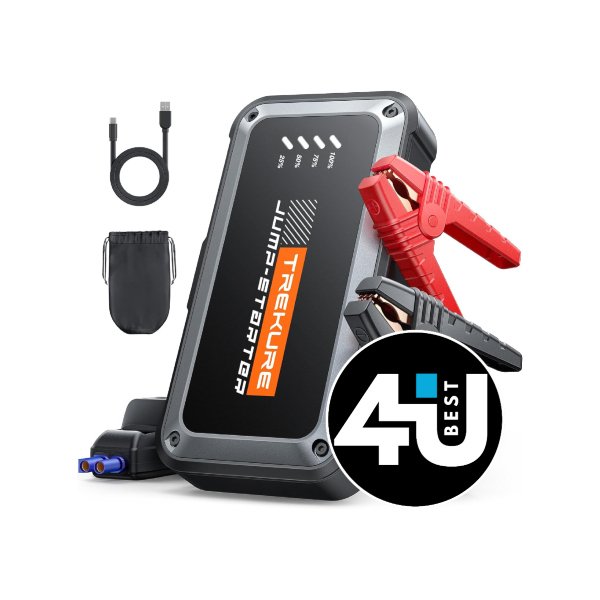 ¿Vale la pena el TREKURE TK10 4500 A? – Arrancador potente para coche y moto