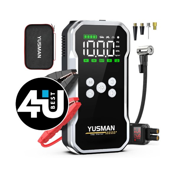 Opinión del YUSMAN F03: arrancador 6000A con compresor integrado